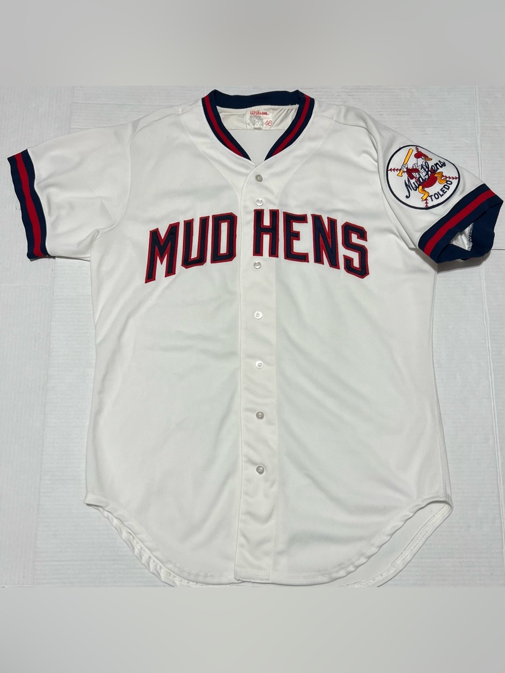Toledo Mud Hens Baseball Jersey AduToledo Mud Hens Baseball Jersey Adult Size 46